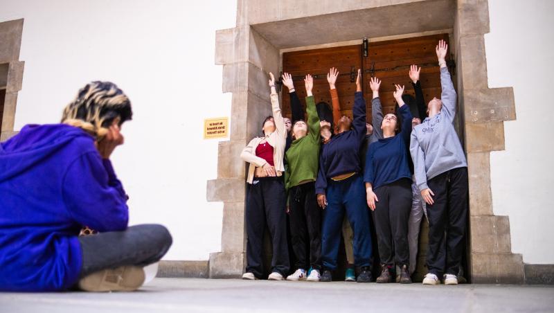 Dancers in Goodhart Hall