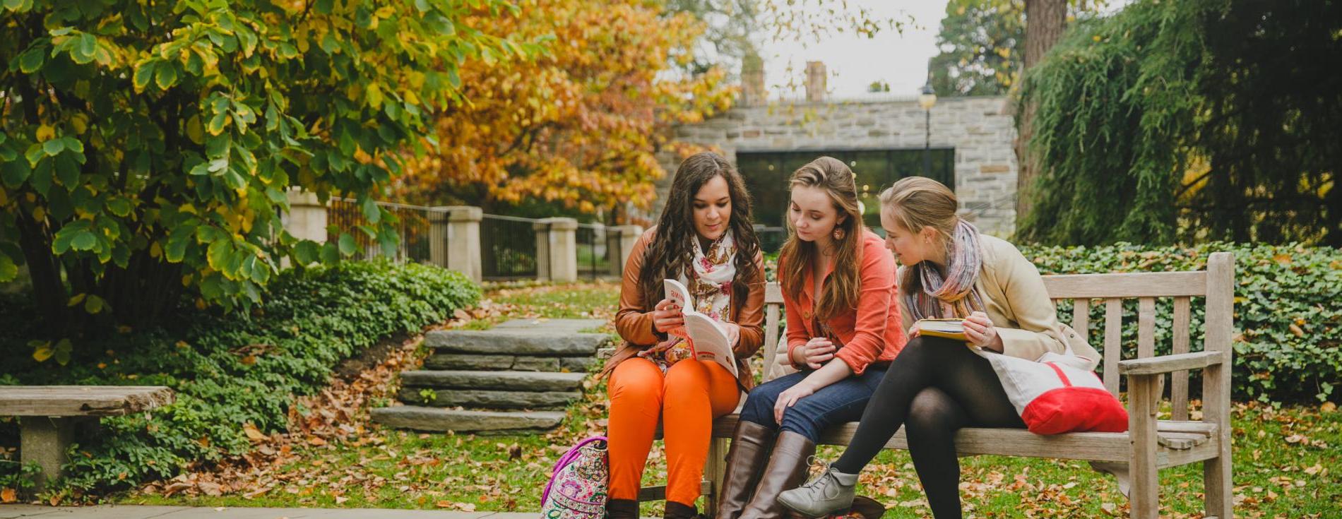 students on campus